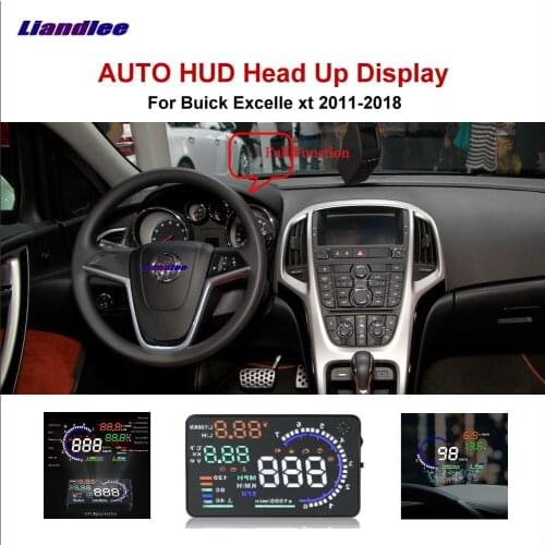 Liandlee Car HUD Head Up Display For Buick Excelle xt 2011-2018 Digital Speedometer Fuel Consumption Projector Screen Detector