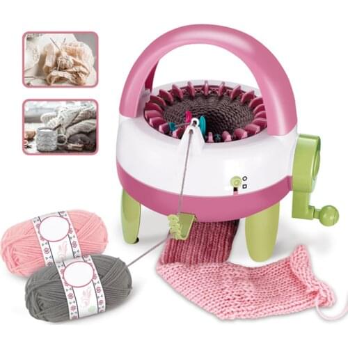 DIY Knitting Machine Childrens Hand Knitting Wool Scarf Machine Star Cylinder Wool Loom Toy JA55