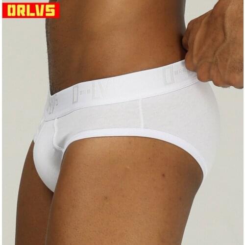 ORLVS Brand sexy gay briefs men underwear cueca tanga men bikini briefs push up penis knickers for gay transparent men underwear