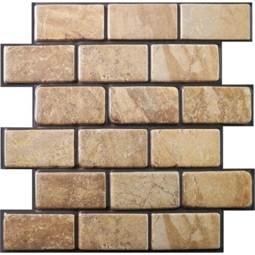 New Arrival Sticker Strong Stickiness Waterproof PVC Tile Brick Sticker Decor for Home Waterproof PVC Wall Stickers Wholesale