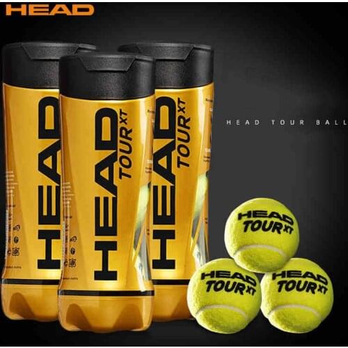Original HEAD Tennis Balls Competition Training Tennis Balls Elastic Resistance HEAD TOUR XT Head Tennis Ball 3 Pcs For 1 Tank