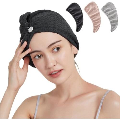 Dry Hair Hat Microfiber Hair Fast Drying Dryer Towel Thickened Microfiber Dry Hair Cap Bath Wrap Super Absorbent Shower Cap