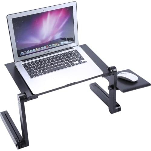 Foldable Aluminum Laptop Notebook Adjustable Computer Desk Table Mouse Tray Bed Tray Stand Table 420*260mm