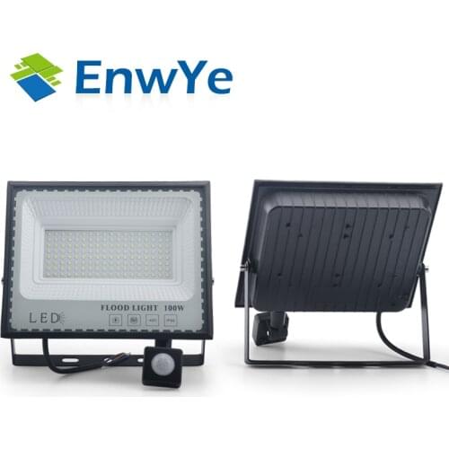 PIR Motion Sensor LED Floodlight 30W 50W 100w Outdoor Wall Light 220VWaterproof LED Spotlight Street Light Outdoor Flood Light