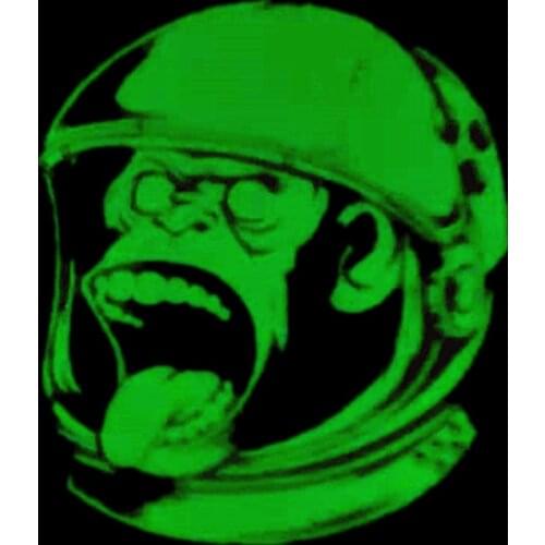 Patches Monkey Luminous Apparel Accessories Diy Clothing Thermal Transfer Paper Iron Ons Sticker for Clothes Fluorescence Patch