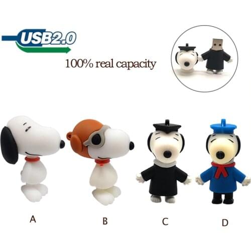 Usb flash drive 128gb cartoon dogs pen drive 4GB 8GB 16GB 32GB 64GB 128GB usb memory stick creative gfit pendrive