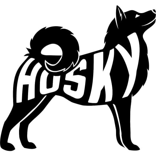 Husky Dog Animals Sign Decal Vinyl Car Sticker Art Bumper Removable quality L365