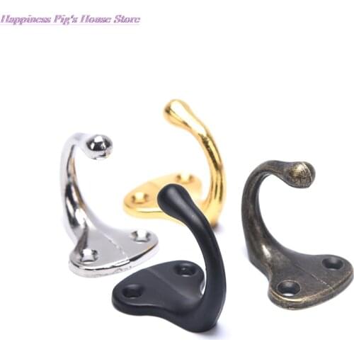 Vintage Antique Zinc Alloy Door Bedroom Hooks Hanger Hook for Clothes Coat Hat Bag Towel Hanger Bathroom Wall Hook Rack