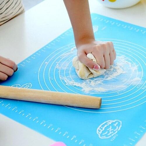 50*40cm 1pc Non-Stick Silicone Mat Rolling Dough Liner Pad Pastry Cake Bakeware Paste Flour Table Sheet Kitchen Tools