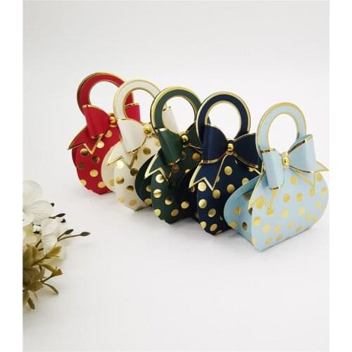 20/50pcs Wedding Favors Gift Box Souvenirs Gift Box with Bow Candy Boxes Christening Baby Shower Birthday Event Party Supplies