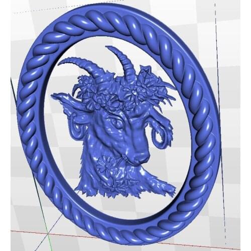 3d model relief for cnc in STL file format Panno_k