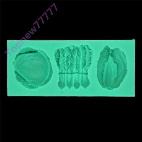 3D silicone Spinach Shape moulds Fondant Cake Molds Heat-resistant Chocolate Candy cake decorating Moulds C1823