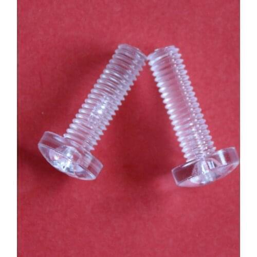 61pcs M2 M2.5 transparent screw bolt cross pan head screws bolts PC clear plastic machine thread nail 6mm-16mm nails