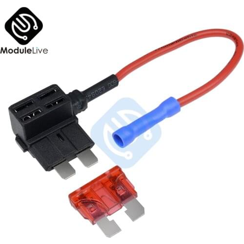 12V Car Add-a-circuit Fuse TAP Adapter Standard ATM APM Auto Blade Fuse Holder