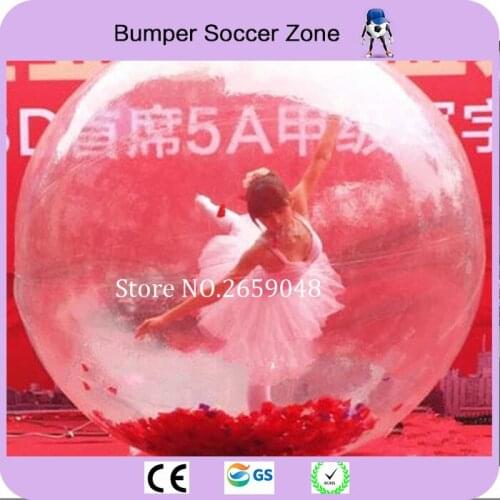 Free Shipping 2m Clear Dancing Ball Inflatable Hamster Ball Inflatable Water Walking Ball Zorb Ball