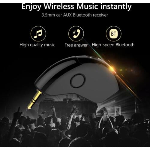 Bluetooth 5.0 Audio Receiver 3.5mm AUX Wireless Music Adapter for Car Speaker Mini 3.5mm AUX RCA Stereo Kit