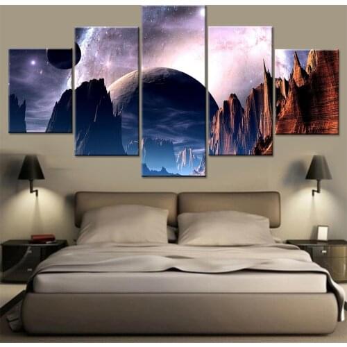 Decor Printing Modular HD Canvas Wall Picture Modern Galaxies Light And Universe All Thing Painting Art Living Room Framework