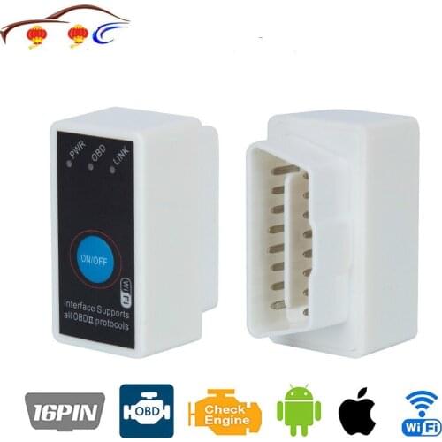 Super MINI ELM327 WIFI ON/OFF Switch V2.1 ELM327 WIFI OBD2/OBDII ELM 327 CAN-BUS Diagnostic Tool