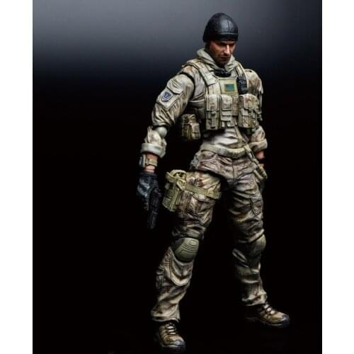 PLAY ARTS SQUARE ENIX Medal of Honor Soldier Tom Felton Movie Character Action Figure Model Toys 26cm