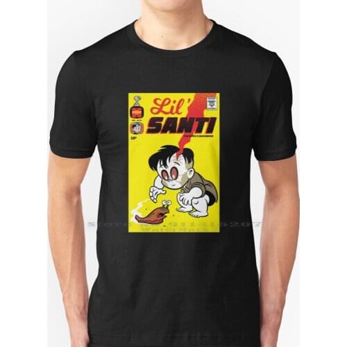 Little Horror Flicks - Lil' Santi T Shirt 100% Pure Cotton Horror Horror Harvey Comics Casper The Friendly Ghost Retro Pop Art