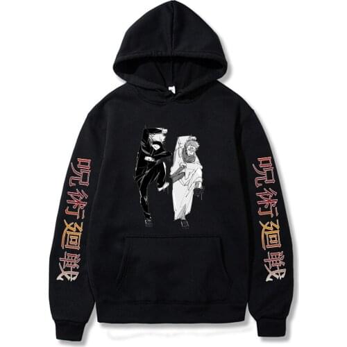 Jujutsu Kaisen Print Mens Hoodie Casual Loose Sweatshirt Man Hoodies Mens Sweatshirt Man