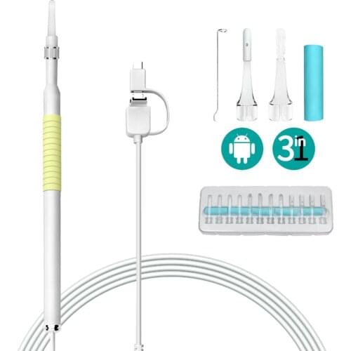 I98 Visual Ear Spoon Cleaning Endoscope 3-in-1 USB Ear Cleaning With Mini Camera For Android phones