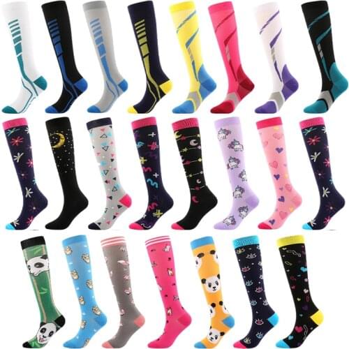 Unisex Compression Stockings Cycling Socks Suitable For Diabetes Edema Varicose Veins And Marathon Running Socks