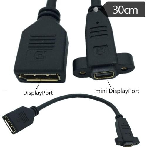 Mini DisplayPort Master Screw Hole to DP Bus DP to Mini DP MINIDP to DP Line