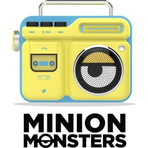 Cartoon Little Bluetooth Speaker Movie Anime Creative Radio Big Eyes Cute Outdoor Portable FM Radio Audio Gift