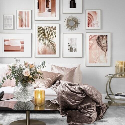 Muslim Building Relief Arch Door Leaves Art Canvas Painting Nordic Posters And Prints Wall Pictures For Living Room Home Decor