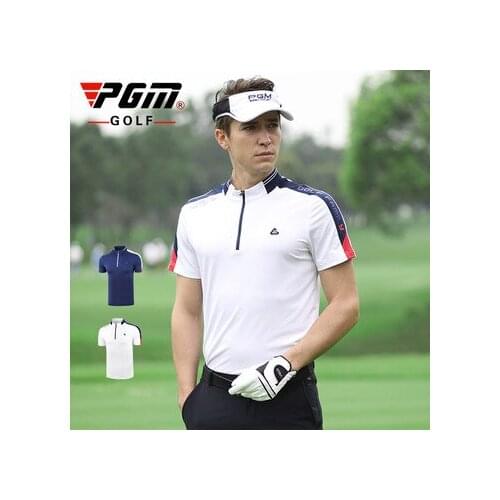 PGM golf Short Sleeve t-shirt mens high elastic breathable quick dry golf apparel mens golf tshirts sportswear