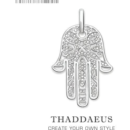 Pendant Hand of Fatima,2019 Fashion Love Jewelry Europe 925 Sterling Silver Bijoux Protection Accessorie Gift For Woman Men