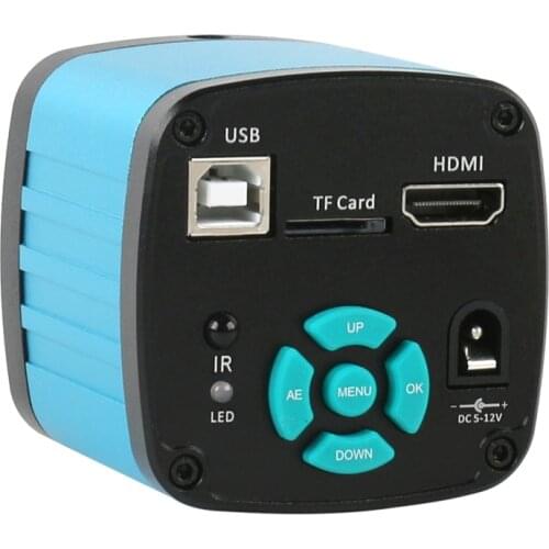 1080P 4K 48MP 26MP HDMI USB Industrial Video Microscope Camera + 180X 300X 200X 500X C-Mount Lens For PCB Soldering Phone Repair