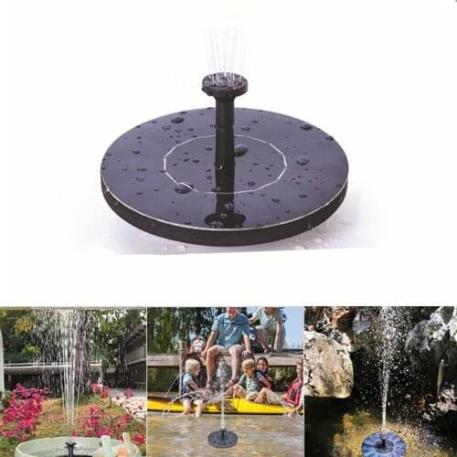 Direct selling mini solar fountain floating bird bath garden pond floating outdoor pool floating water fountain