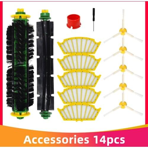 Roller Main Brush Side Brushes Hepa Filter for iRobot Roomba 500 Series 520 529 530 540 550 560 Robotic Vacuum Cleaner