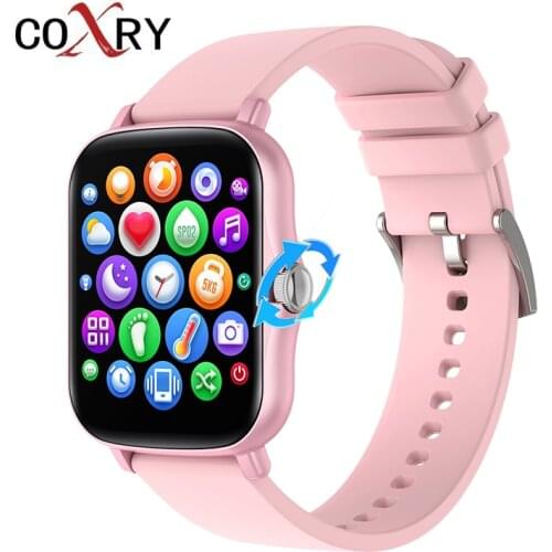 CORXY Smart Watch Y22 Men Women 1.72 Inch Full Touch Screen Fitness Tracker Waterproof Heart Rate Smartwatch For Huawei Xiaomi