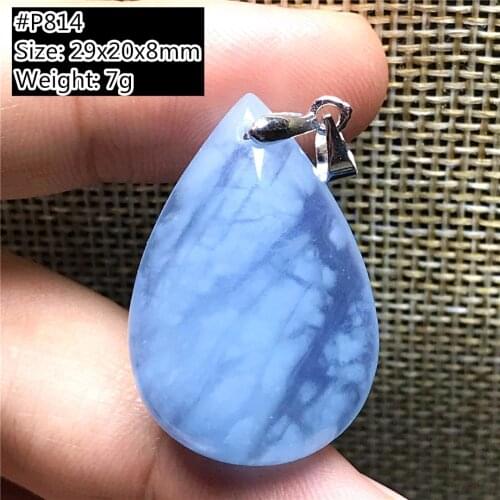 Top Natural Blue Aquamarine Pendant Necklace For Woman Man Crystal 16x14x7mm Beads Ocean Stone 925 Silver Chains Jewelry AAAAA