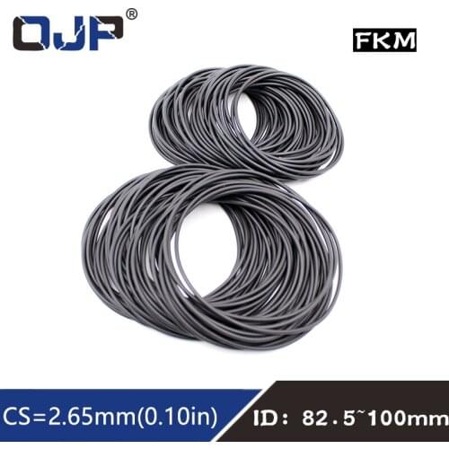 1PC Fluorine rubber Ring FKM O-ring Seal CS2.65mm ID82.5/85/87.5/90/92.5/95/97.5/100mm ORing Gasket Oil Ring Fuel Sealing Washer