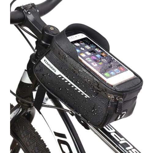 Cycling Bag Reflective6.5in Phone Case Touchscreen Bag Rainproof Bike Bag Frame Front Top Tube MTB Bicycle Accessories