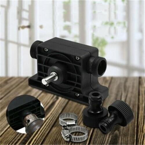 Black 8mm round shank Water Pump Portable Electric drill driven Pump Self Priming Transfer Pumps Oil Fluid Water Pump