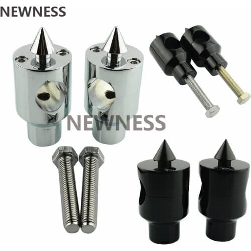 1" 25mm Black & Chrome Motorcycle Handle Bar Clamps Handlebar Bar Risers moto parts motorbike handle bar For