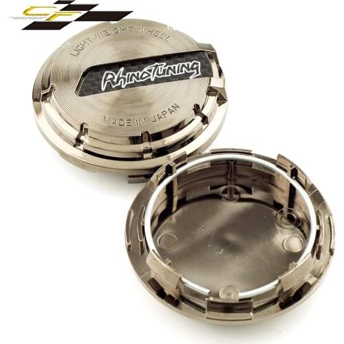 1pcs 65mm Car Wheel Center Cover For 57CR And 57DR Rhinotunin Logo Tuning Rim Caps Auto Accessories