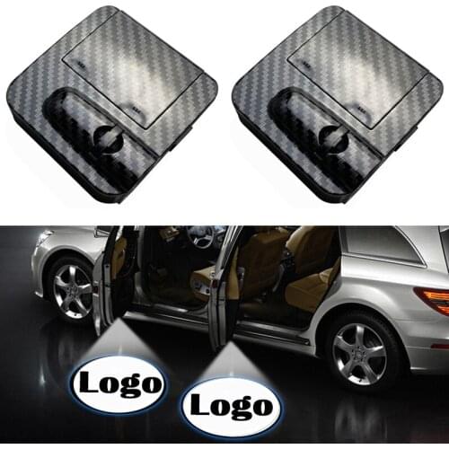 1PCS No Magnet LED Car Door Welcome Light Wireless Car Styling Car Door Laser Projector Ghost Shadow Night Light Car Accessories