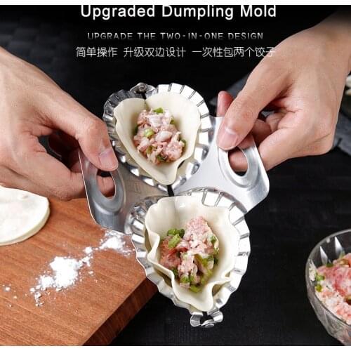1pcs stainless steel kitchen tools Dumpling Tools Jiaozi Maker Mould Kitchen Accessory Labor Saving Jiaozi Tool pastry Tools