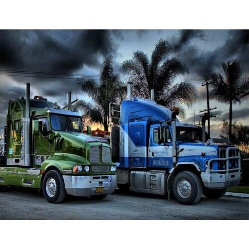 5d DIY truck Diamond Painting scenic Sports car full Round Cross Stitch people Diamond Embroidery Diamonds home Decor gift GH409