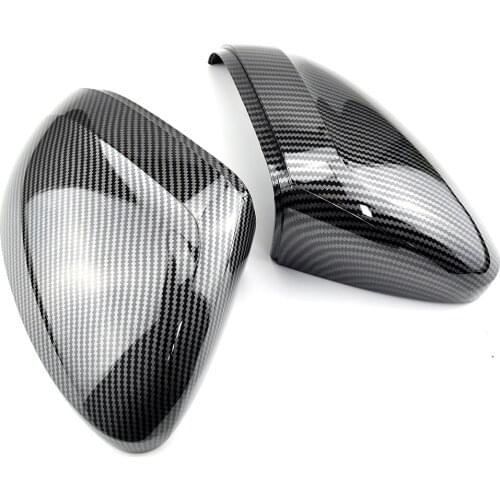 2pcs Left Right Rearview Mirror Cover Carbon Fiber Style 3G0857538H 3G0857537H Fit for Volkswagen Passat B8