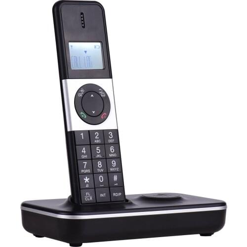 Digital Cordless Telephone with LCD Display Caller ID Hands-free Calls Conference Call 5 Handsets Connection for Office Home