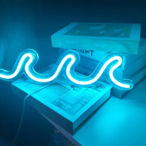 Custom Led Flex Neon Sign Wave Visual Art Bar Pub Club Wall Hanging Flexible Lighting for Sign decoration neon