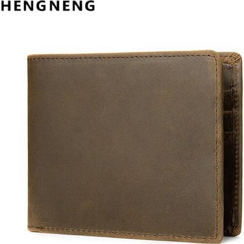 Мужские кожаные кошельки Hengneng China At AliExpress