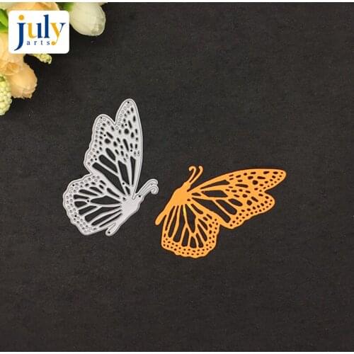 Julyarts Cutting Dies Silver Butterfly Embossing Stencil DIY Scrapbook Paper Album for Handwork Creative New Dies